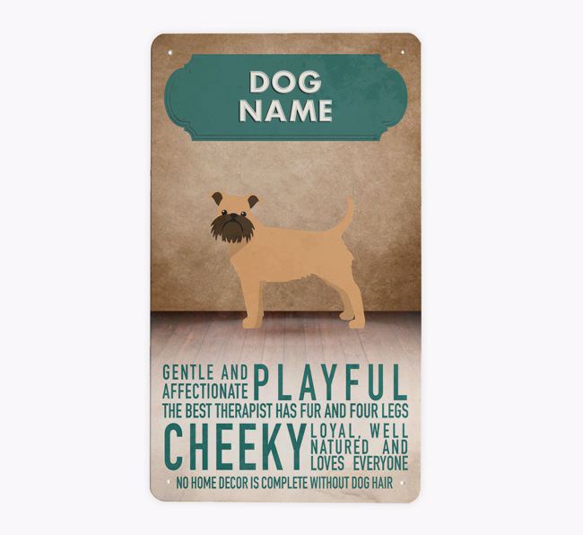 Vintage Traits: Personalised {breedFullName} Metal Sign